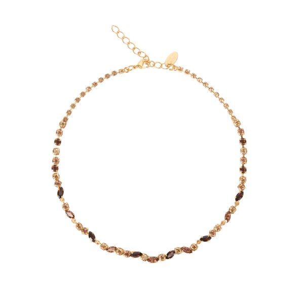 Caroline Svedbom - Halsband Alelia Guld Topaz Combo