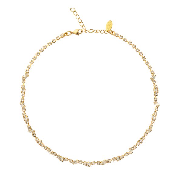 Caroline Svedbom - Halsband Antonia Guld Crystal
