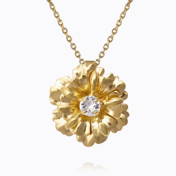 Caroline Svedbom - Halsband Blossom Guld Crystal