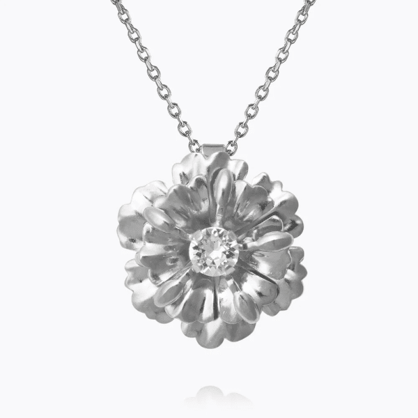 Caroline Svedbom - Halsband Blossom Rhodium Crystal