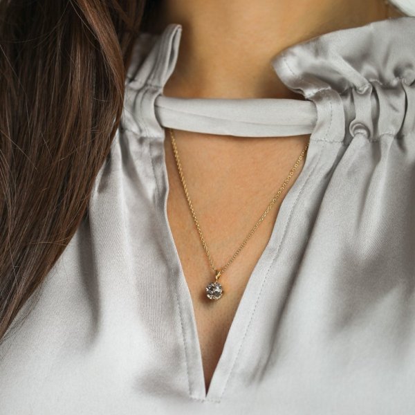 Caroline Svedbom - Halsband Classic Petite Guld Crystal