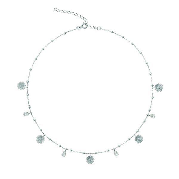Caroline Svedbom - Halsband Daisy Multi Rhodium Crystal