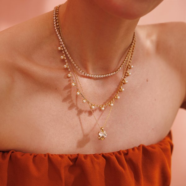 Caroline Svedbom - Halsband Mini Zara Guld