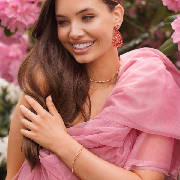 Caroline Svedbom - Halsband Siri Guld Light Rose