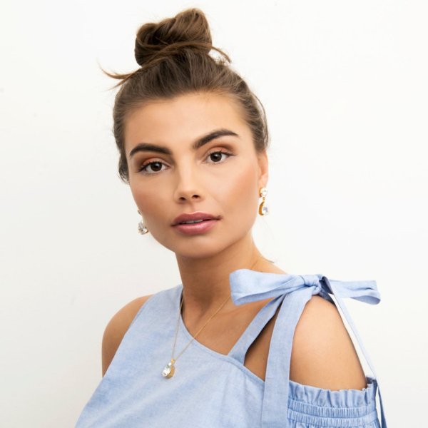 Caroline Svedbom - Örhängen Classic Drop Rhodium Crystal