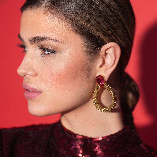 Caroline Svedbom - Örhängen Classic Rope Guld Mulberry