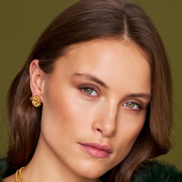 Caroline Svedbom - Örhängen Mini Gemma Rhodium
