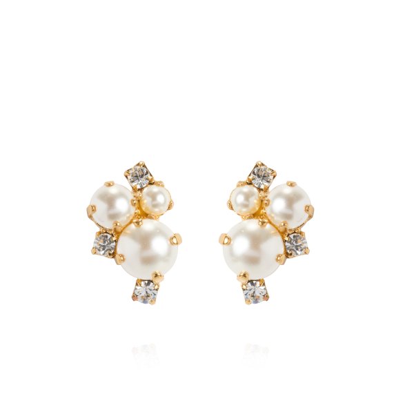 Caroline Svedbom - Örhängen Molly Guld Pearl Crystal