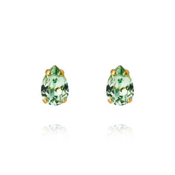 Caroline Svedbom - Örhängen Petite Drop Stud Guld Chrysolite