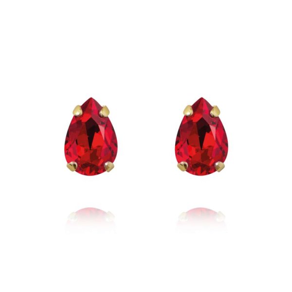 Caroline Svedbom - Örhängen Petite Drop Stud Guld Light Siam