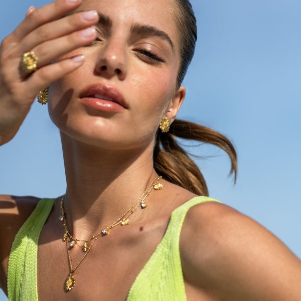 Caroline Svedbom - Ring Daisy Guld Crystal