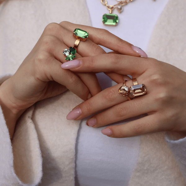 Caroline Svedbom - Ring Lydia Guld Peridot