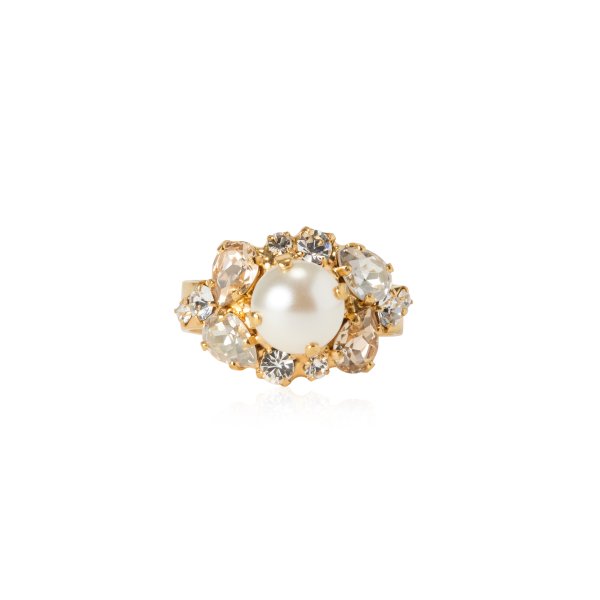 Caroline Svedbom - Ring Molly Guld Pearl Combo