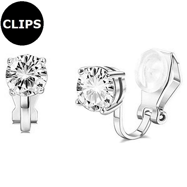 Clips - Örhängen Klassisk Tiffany Silver
