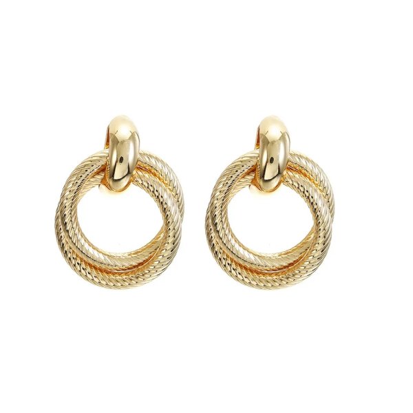 Clips - Örhängen Round Dbl Guld