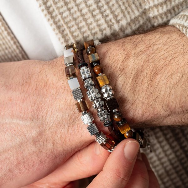 Coeur De Lion - Armband Unisex Graphic Cubes Smoky