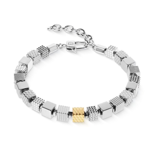 Coeur De Lion - Armband Unisex Graphic Cubes Steel