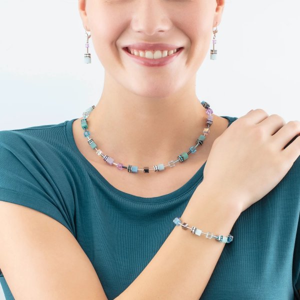 Coeur De Lion - Halsband Geocube Iconic Aqua