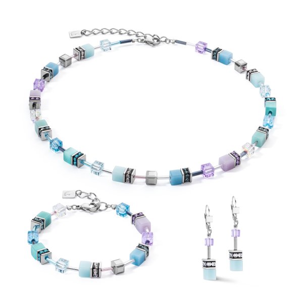 Coeur De Lion - Halsband Geocube Iconic Aqua