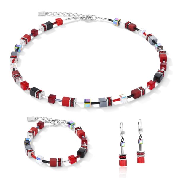 Coeur De Lion - Halsband Geocube Iconic Hematite