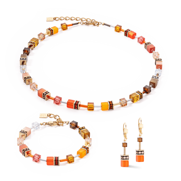 Coeur De Lion - Halsband Geocube Iconic Orange