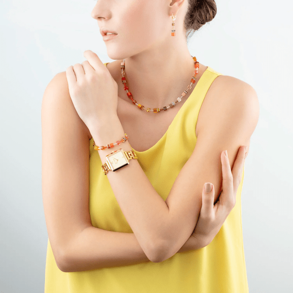 Coeur De Lion - Halsband Geocube Iconic Orange