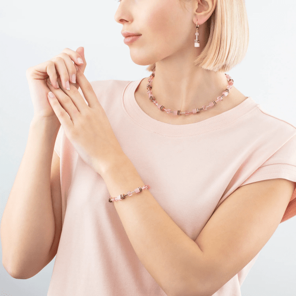 Coeur De Lion - Halsband Iconic Mono Rosa