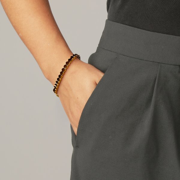 Dyrberg/Kern - Armband Cobra Guld Brun