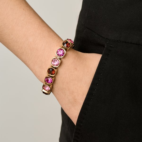 Dyrberg/Kern - Armband Conian Guld Rosa Mix