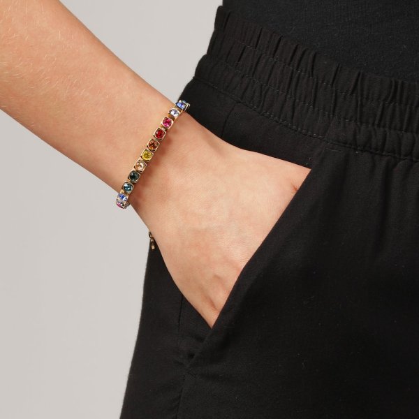 Dyrberg/Kern - Armband Cory Guld Rainbow