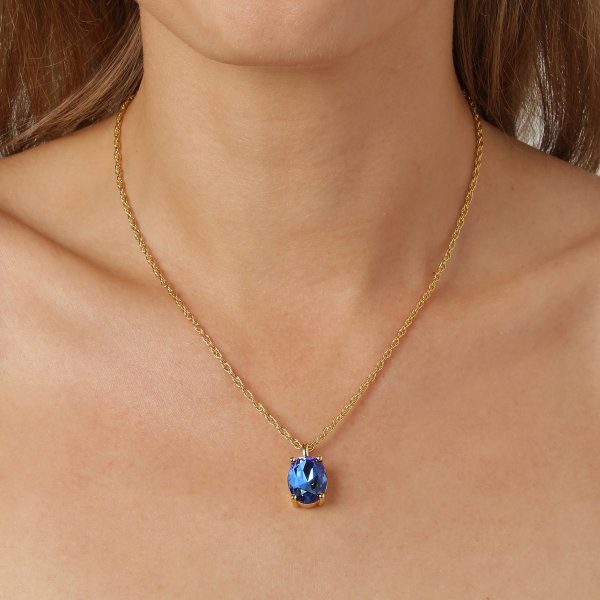 Dyrberg/Kern - Halsband Barga Guld Sapphire