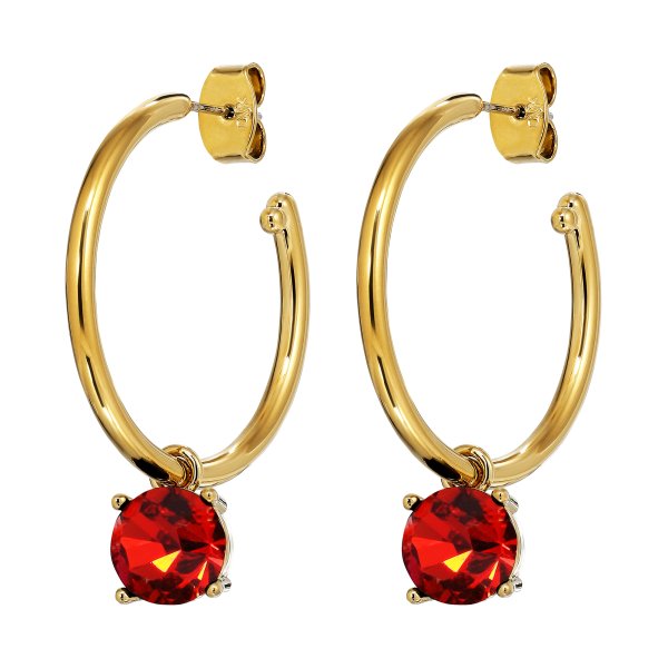 Dyrberg/Kern - Örhängen Diega Guld Röd