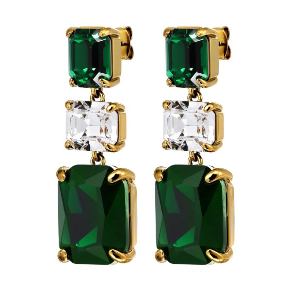 Dyrberg/Kern - Örhängen Esmara Guld Grön