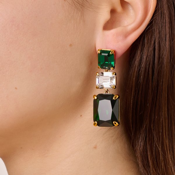 Dyrberg/Kern - Örhängen Esmara Guld Svart