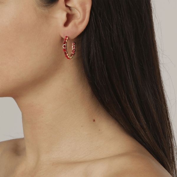 Dyrberg/Kern - Örhängen Holly Guld Röd