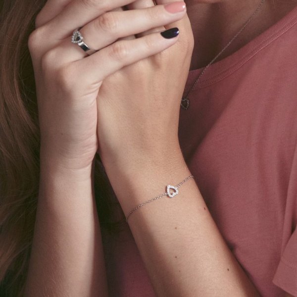 Edblad - Armband Glow Heart Stål