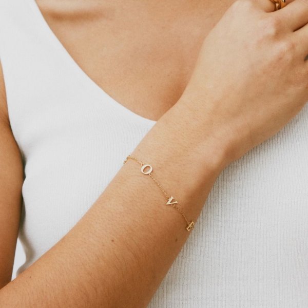 Edblad - Armband Love Note Guld