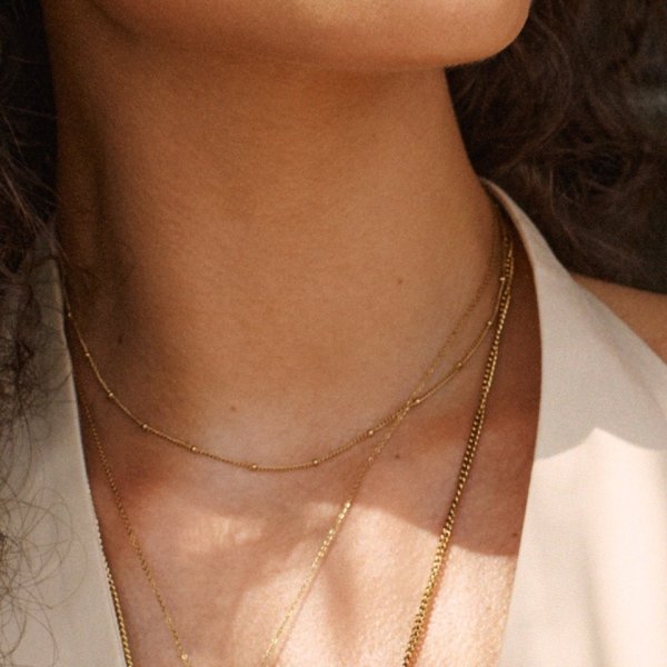 Edblad - Halsband Beaded Chain Guld