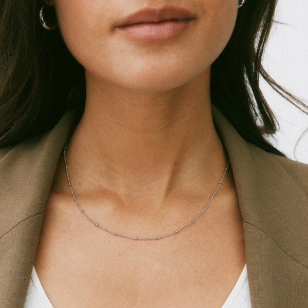 Edblad - Halsband Beaded Chain Stål