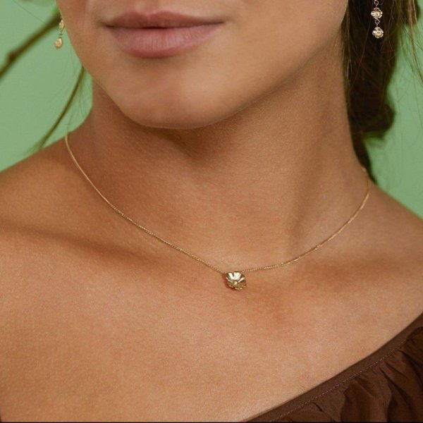 Edblad - Halsband Floral Guld