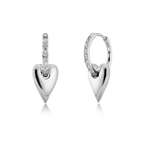 Edblad - Örhängen Amore Sparkle Hoops S Stål