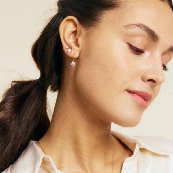 Edblad - Örhängen Crown Hoops Guld