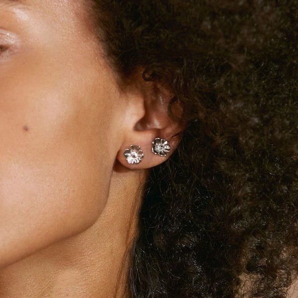 Edblad - Örhängen Floral Stud Stål