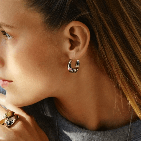 Edblad - Örhängen Helix Hoops L Stål