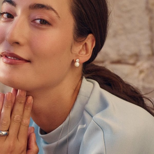 Edblad - Örhängen Luna Studs L Stål