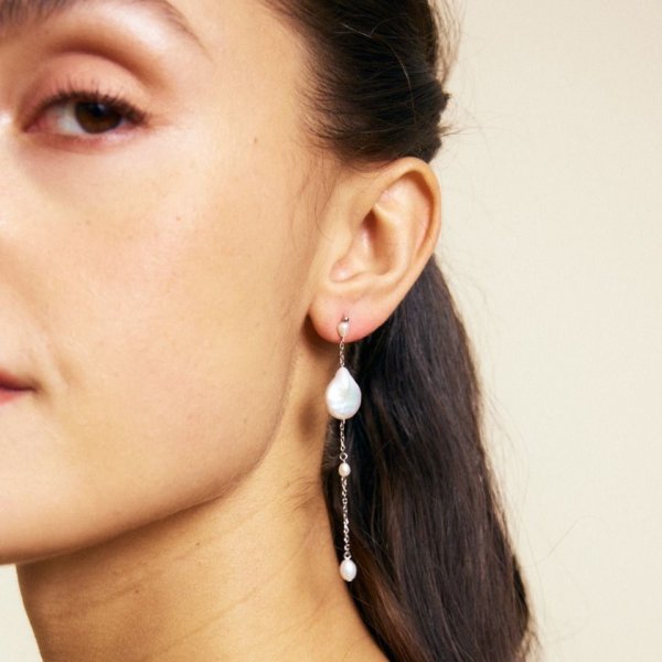 Edblad - Örhängen Ocean Long Stål