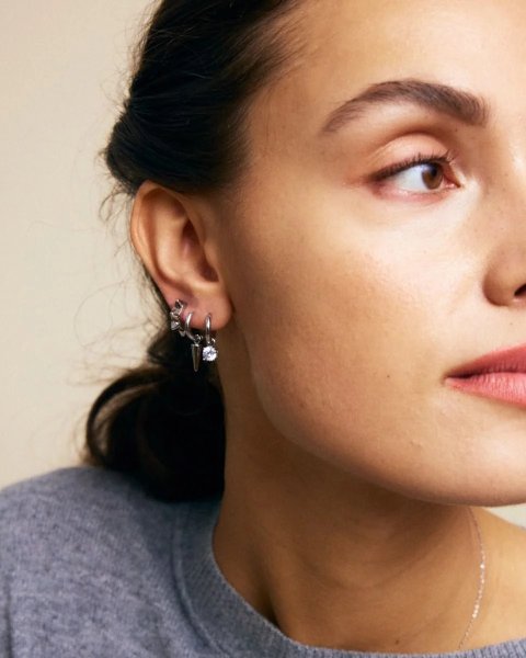 Edblad - Örhängen Peak Hoops One Stål