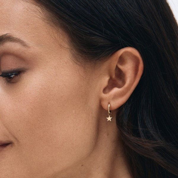 Edblad - Örhängen Peak One Hoops Sirius Guld