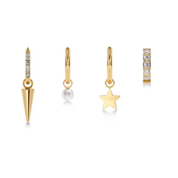 Edblad - Örhängen Peak One Hoops Sirius Guld