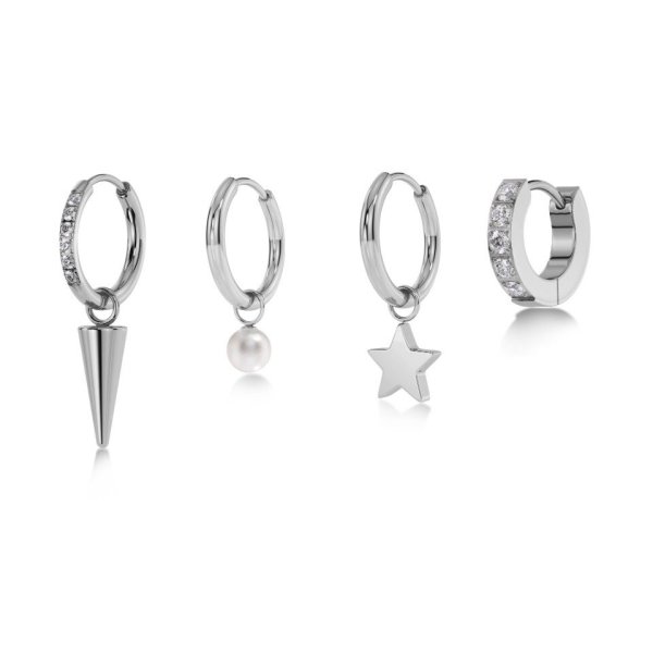 Edblad - Örhängen Peak One Hoops Sirius Stål